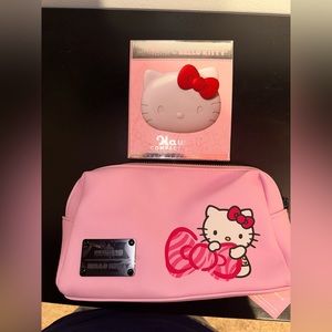 HELLO KITTY KAWAII BATTERY COMPACT MIRROR + HELLO KITTY COSMETIC POUCH